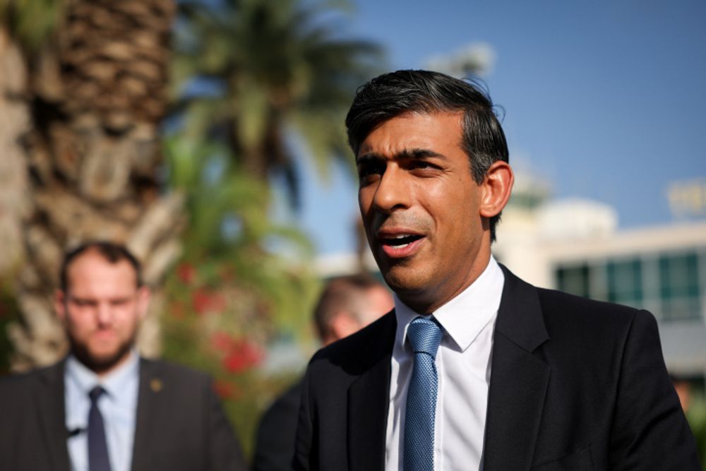 British Prime Minister Rishi Sunak lands in Tel Aviv amid ongoing Israel-Hamas war
