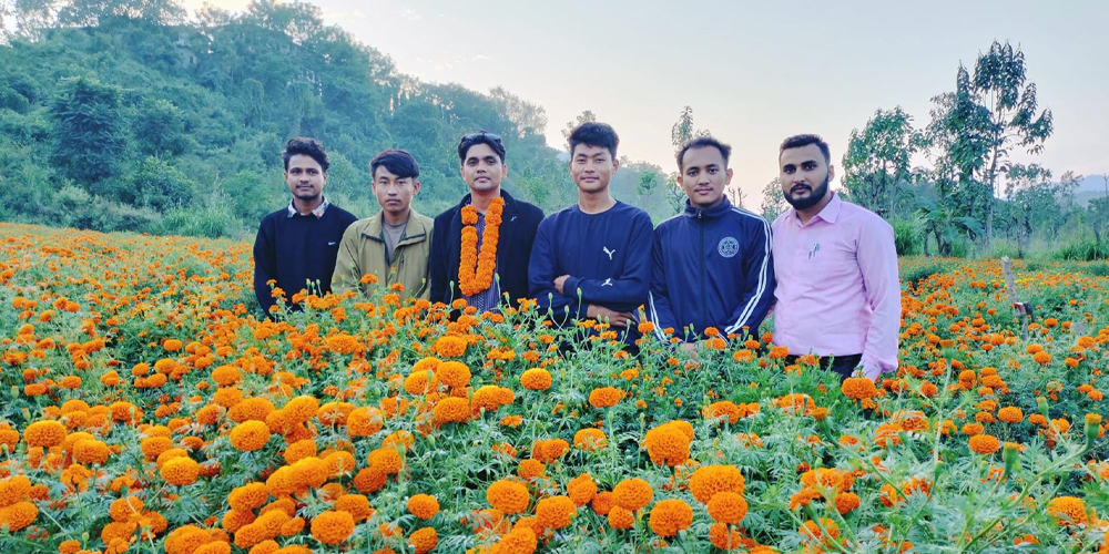 पढ्दै कमाउँदै : विद्यार्थी फूलखेतीमा रमाउँदै