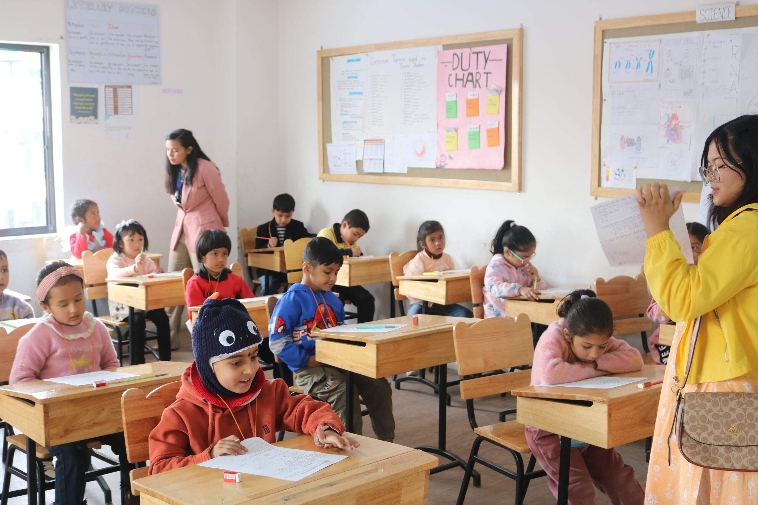 जेभियर इन्टरनेशनल स्कुल चावाहिलमा कक्षा १ मा भर्नाकोलागि विद्यार्थीको ओईरो,प्रवेश परिक्षा सम्पन्न